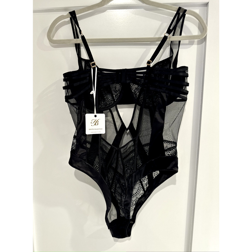 Honey Birdette JACQUI🖤 Black Lace Bodysuit 34G - Picture 3 of 4